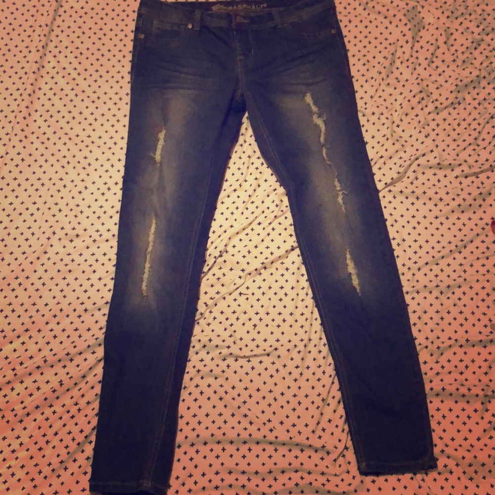 Blue asphalt jeans